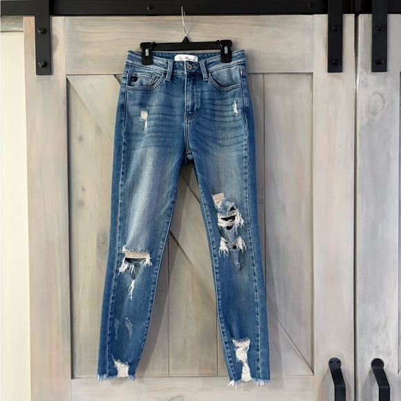 KanCan Denim - KanCan Light Blue Distressed Skinny Jeans